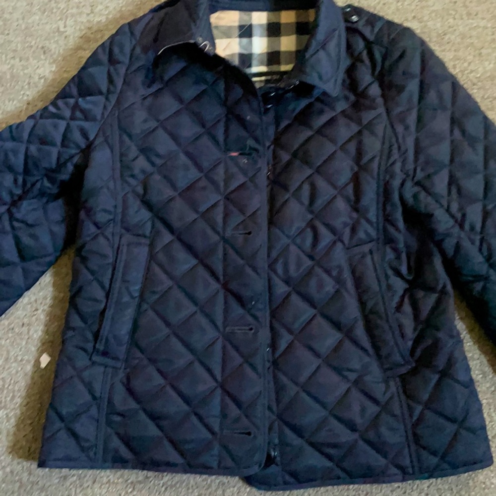 Girls Burberry Quilted Jacket